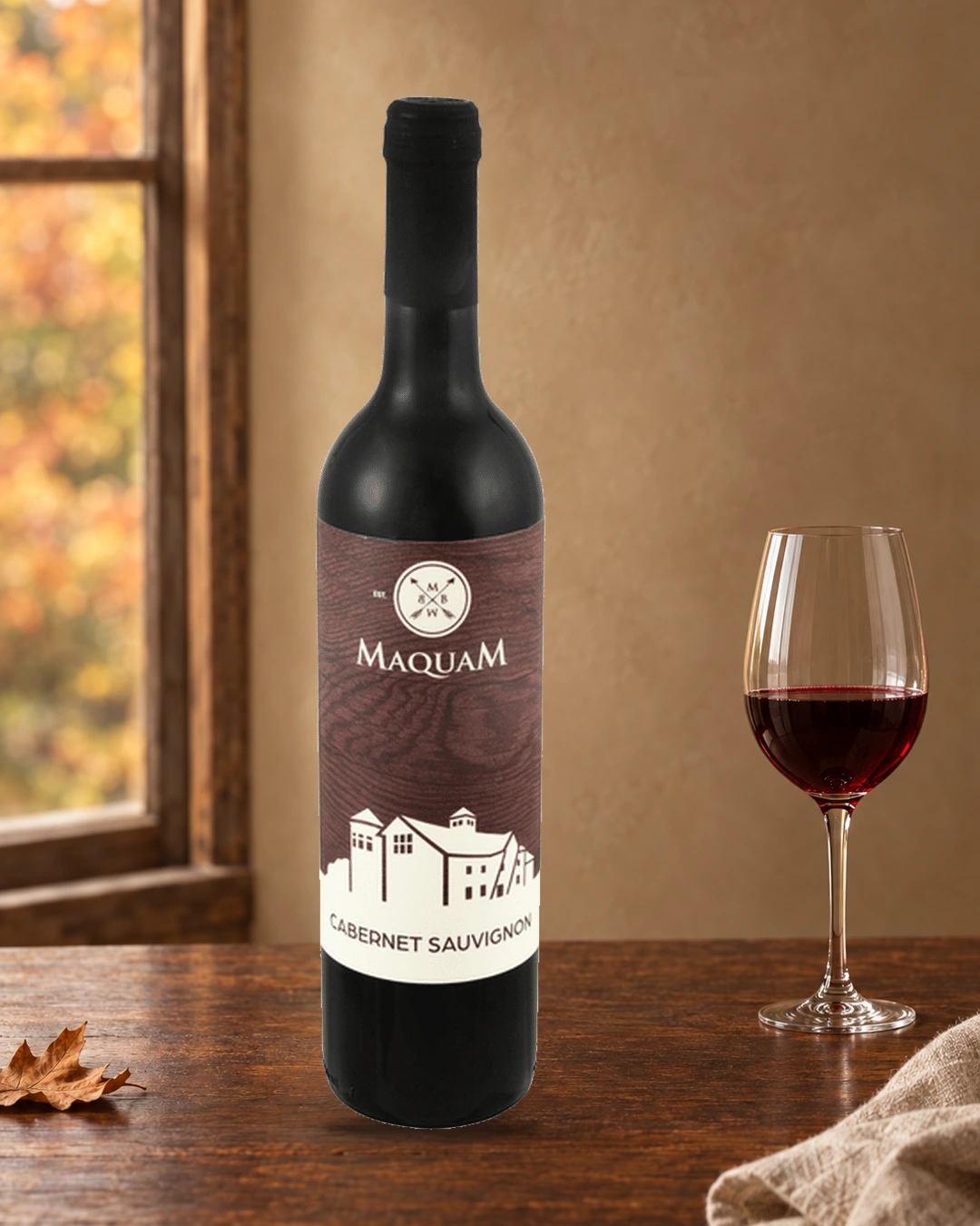 Maquam Winery Cabernet Sauvignon bottle, Vermont