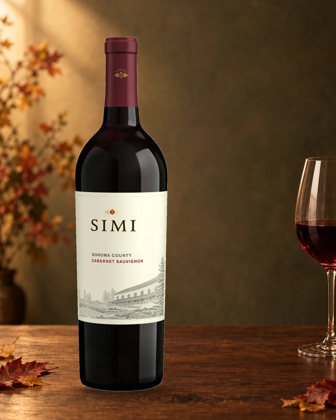 Simi Sonoma County Cabernet Sauvignon bottle, California
